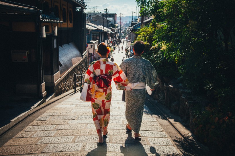 穿着和服的女人圖片