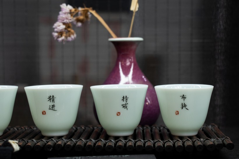 淡雅茶杯茶具瓷器圖片