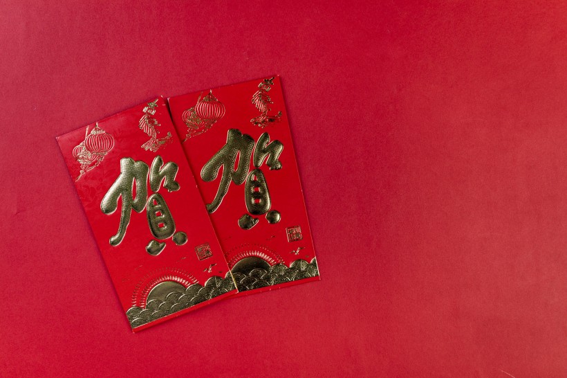喜慶的新年紅包圖片