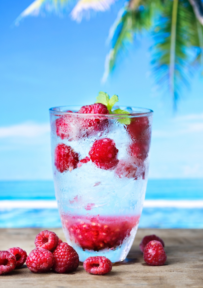 夏日水果冰飲圖片