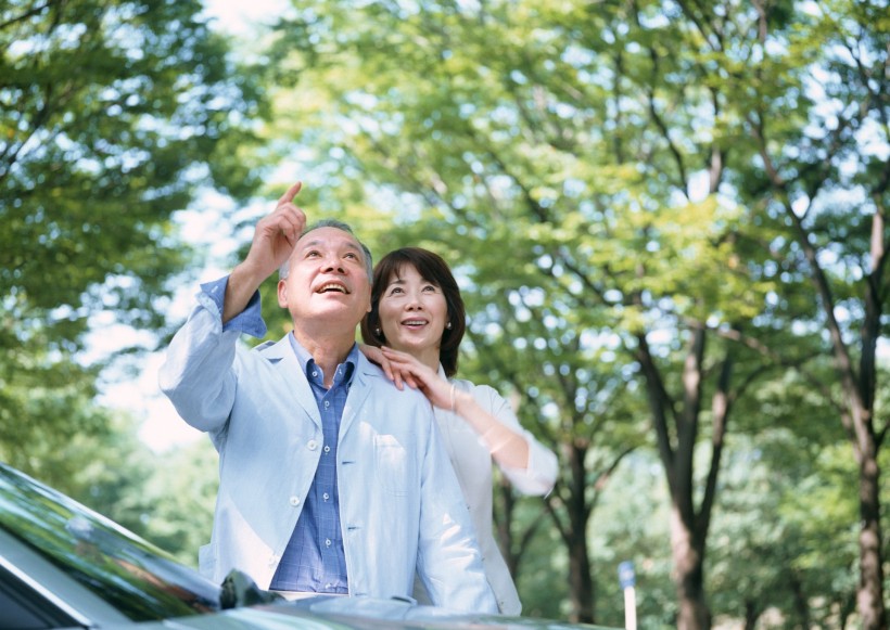 老年人駕車休閑圖片