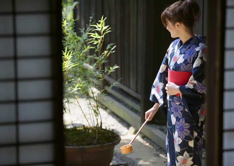 日本少女和服圖片