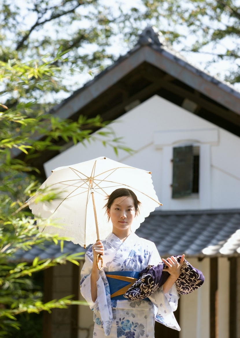 日本少女和服圖片