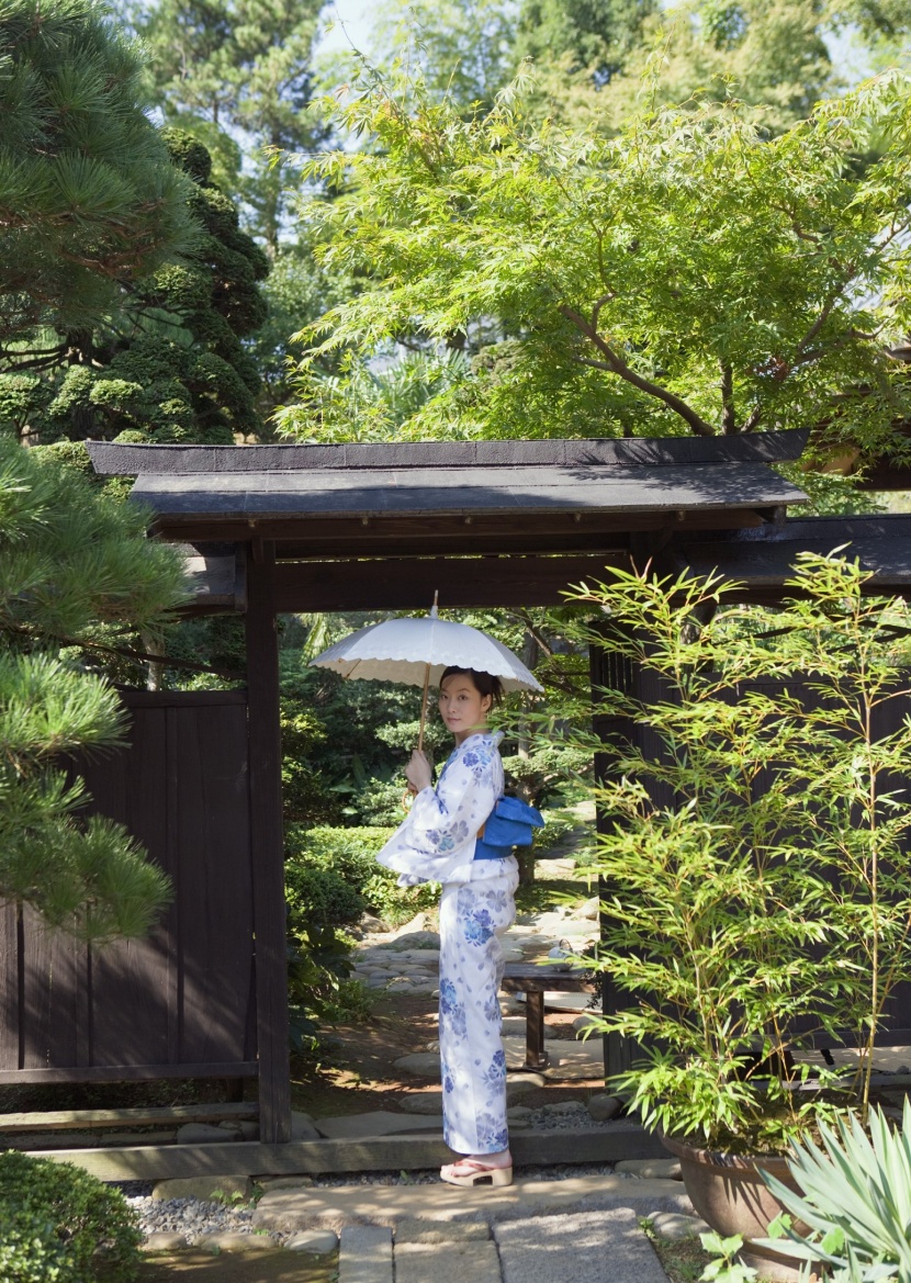 日本少女和服圖片