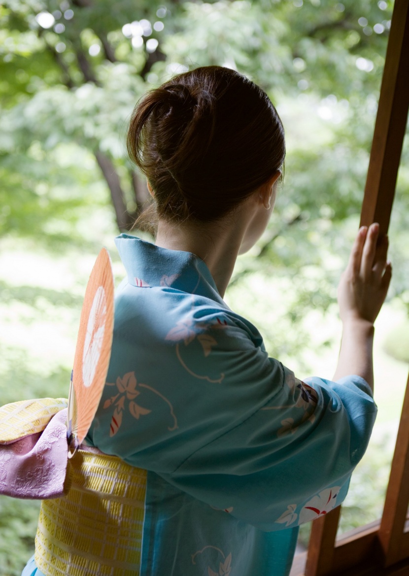 日本少女和服圖片