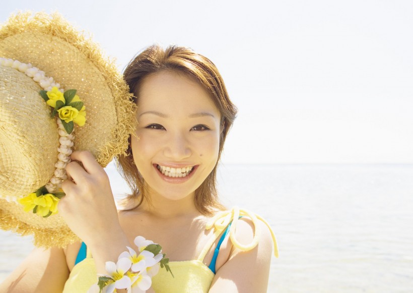 時尚女孩度假圖片