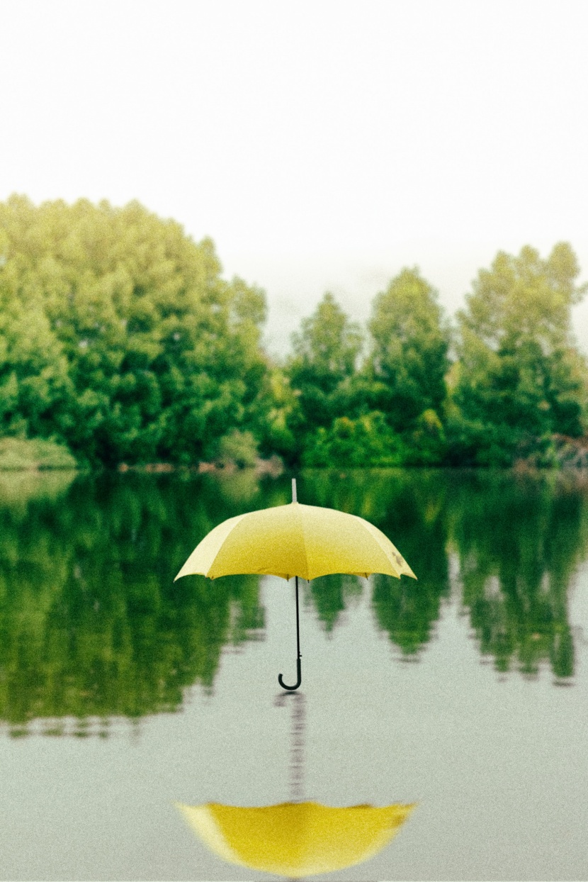 顔色各異的雨傘圖片