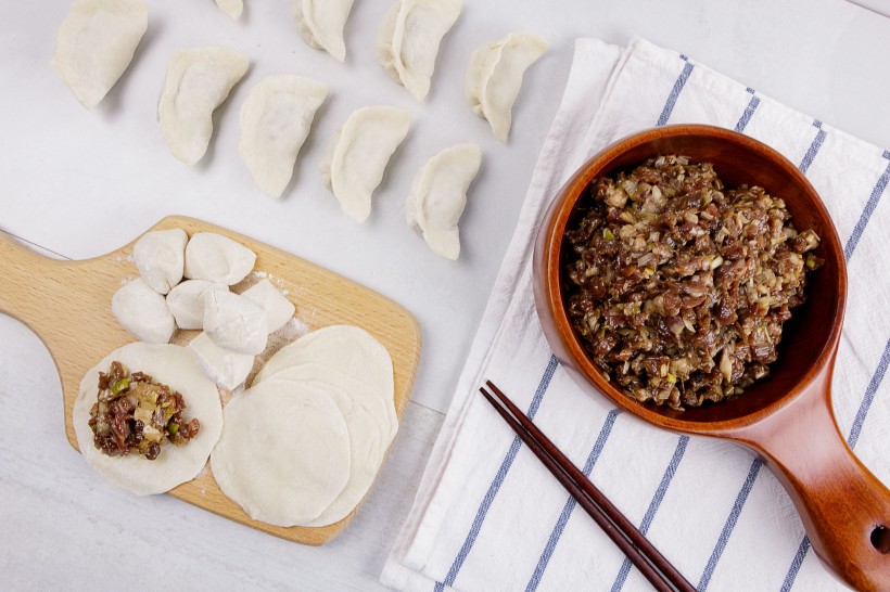 美味好吃的餃子圖片