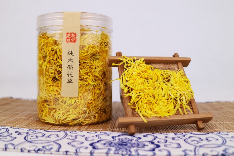 金色金絲皇菊菊花茶圖片