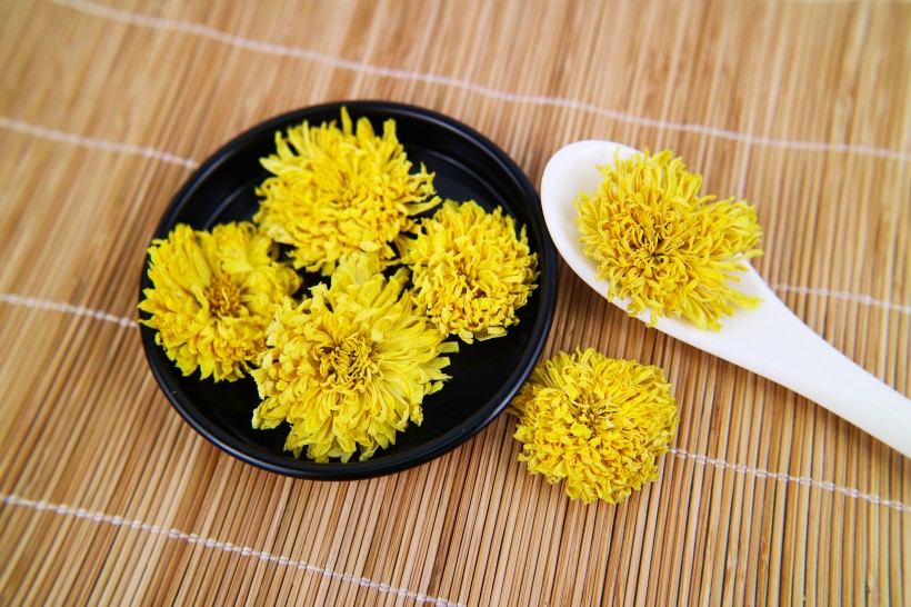 金色金絲皇菊菊花茶圖片