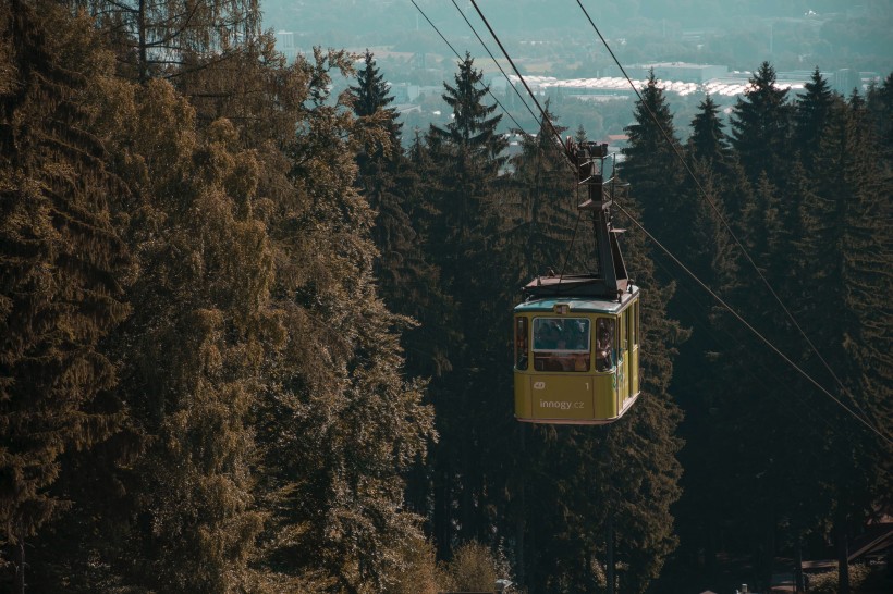 高空中的纜車圖片