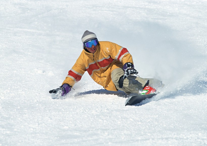 滑雪運動圖片