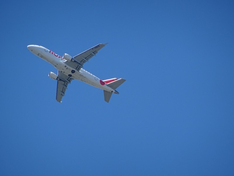 天空中的民航客機圖片