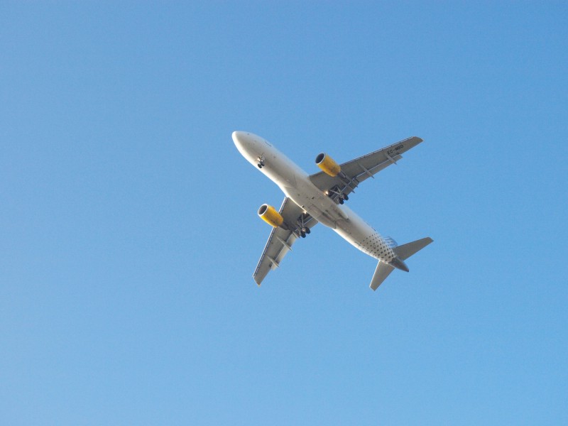 天空中的民航客機圖片