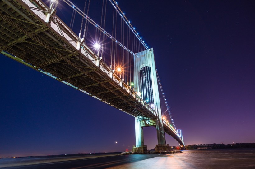 高架大橋美麗夜景圖片