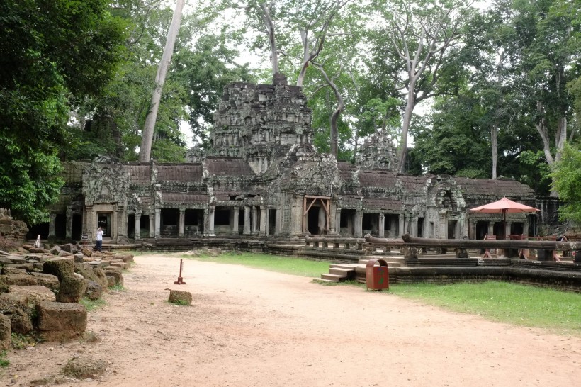 柬埔寨建築遺址圖片