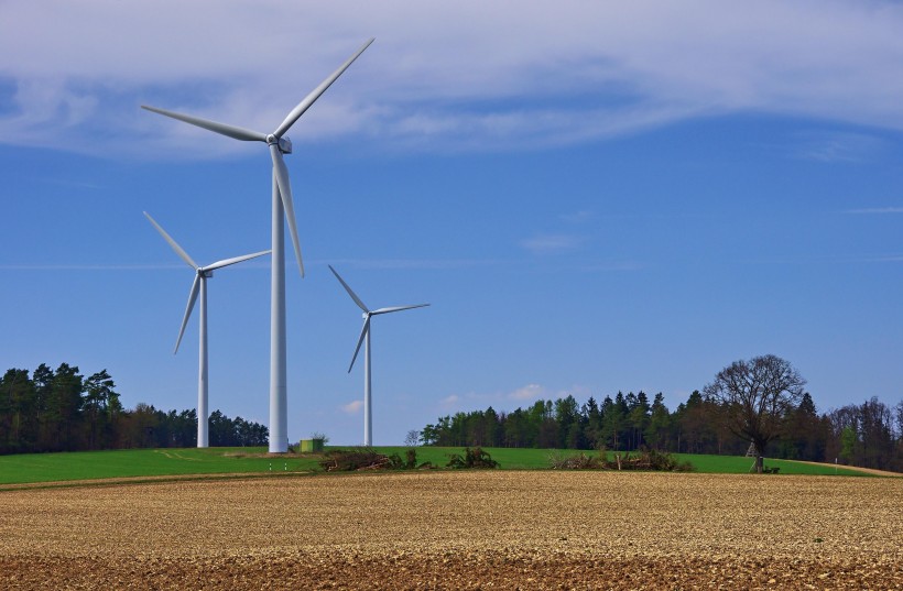 風力發電的風力發電機圖片