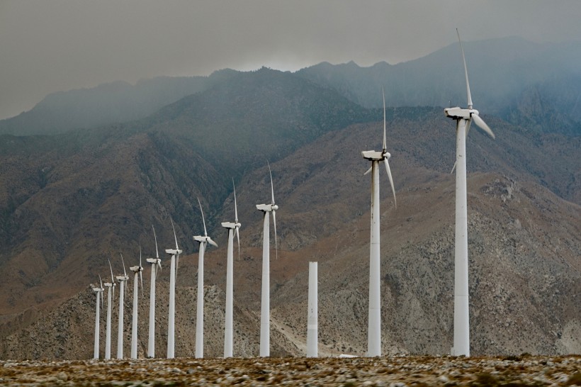 風力發電的風力發電機圖片