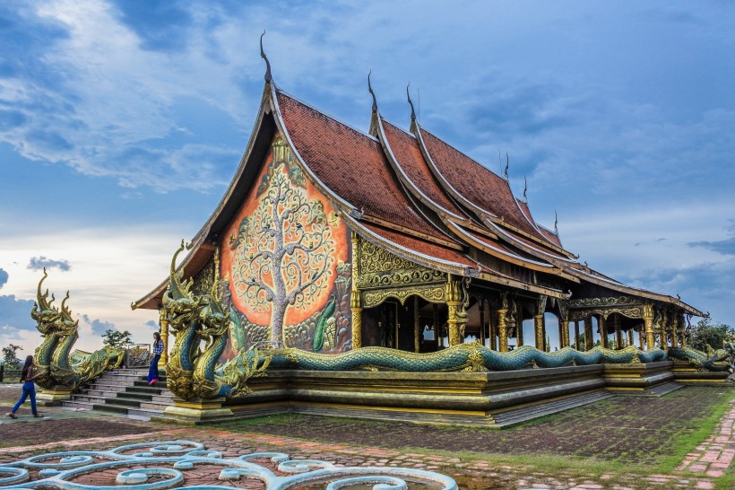 泰國寺廟建築風景圖片