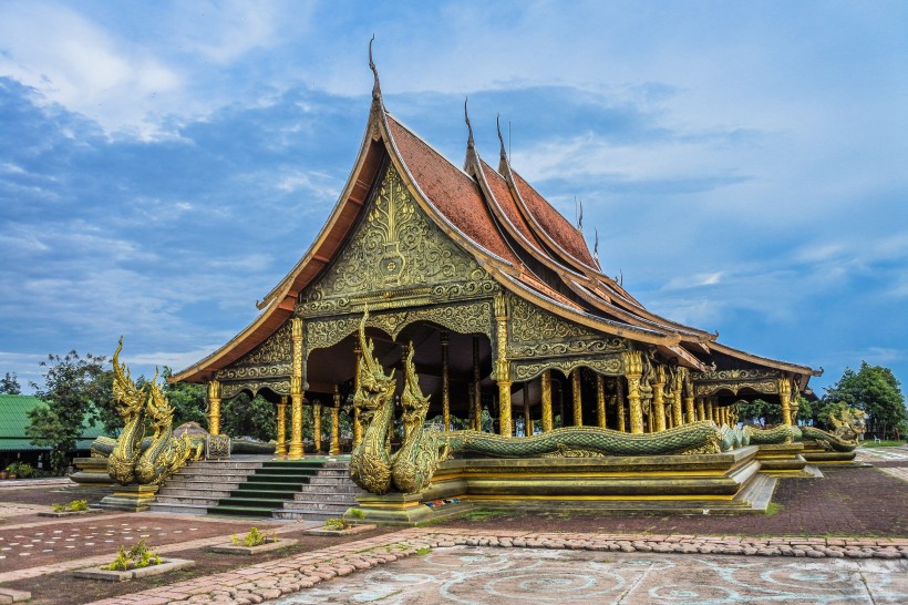 泰國寺廟建築風景圖片