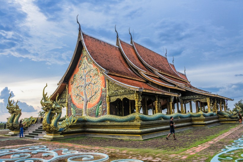 泰國寺廟建築風景圖片