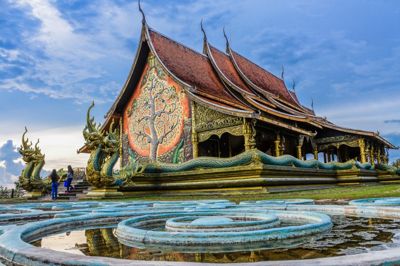 泰國寺廟建築風景圖片