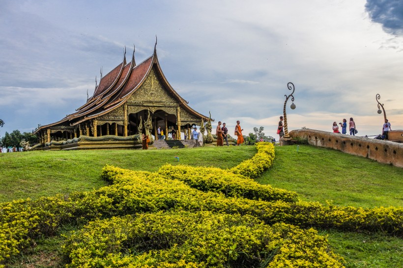 泰國寺廟建築風景圖片