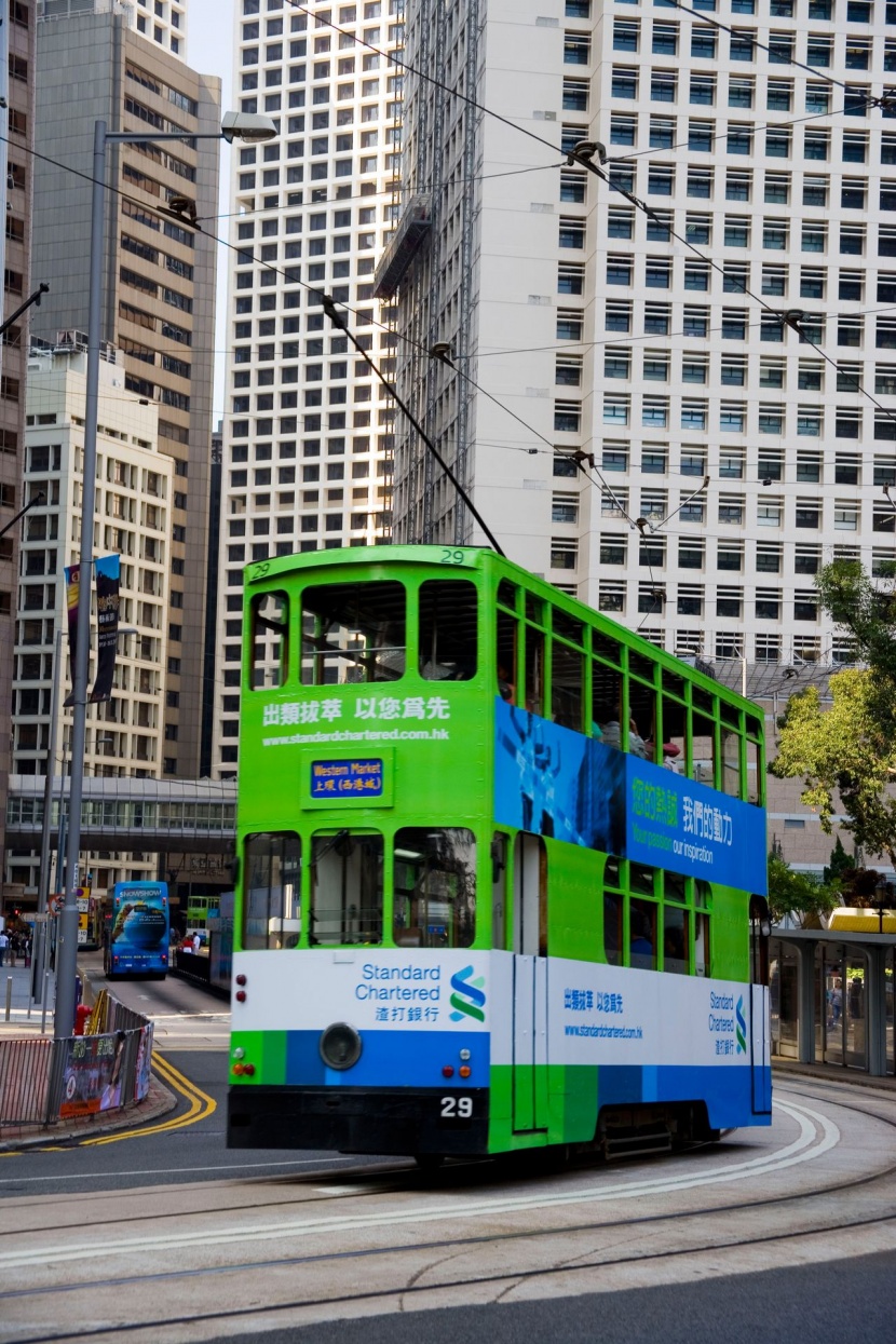 香港電車圖片