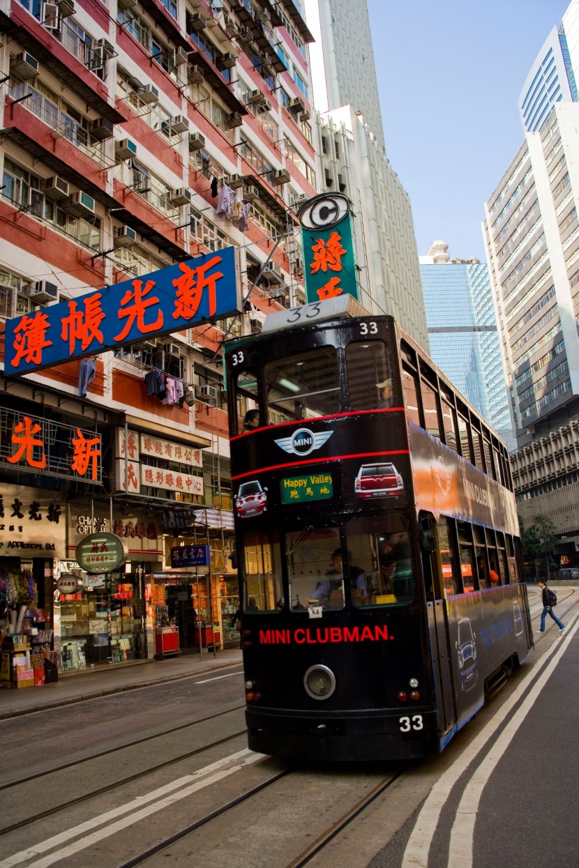 香港電車圖片