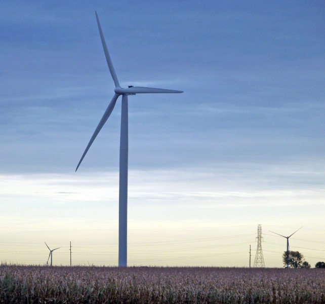 風力發電的風力發電機圖片