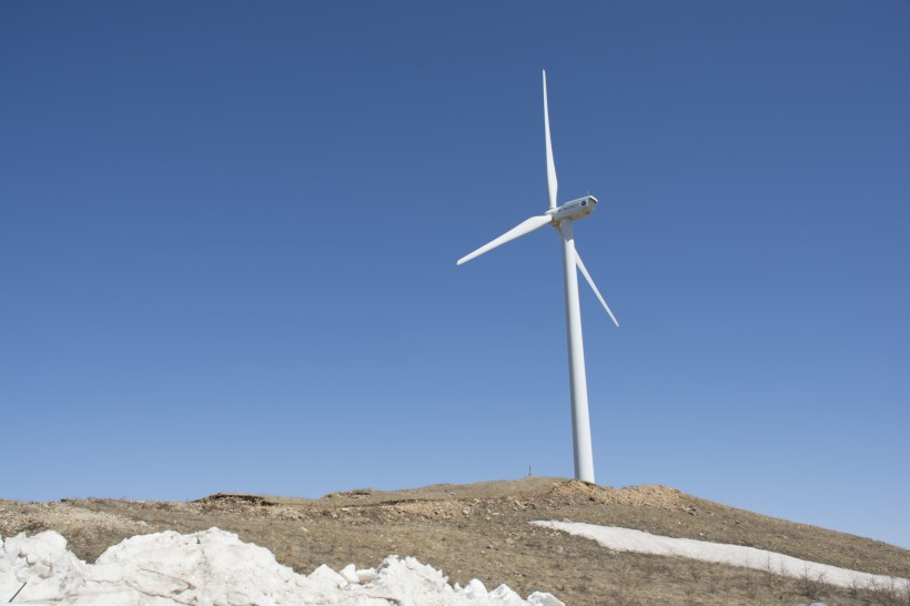 風力發電的風力發電機圖片