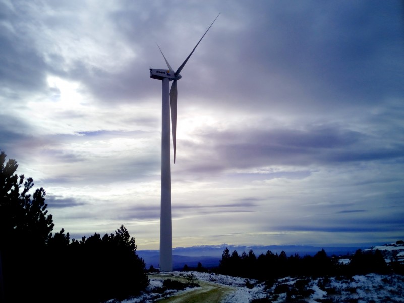 風力發電的風力發電機圖片