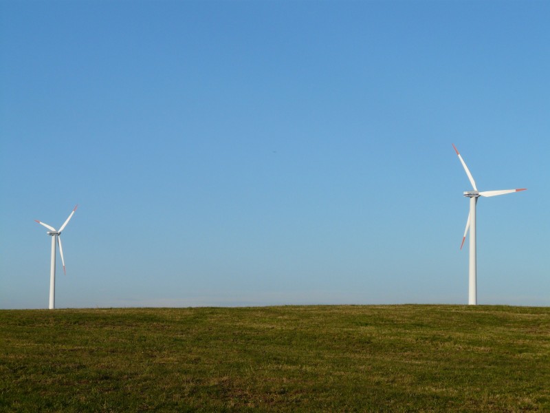 風力發電的風力發電機圖片