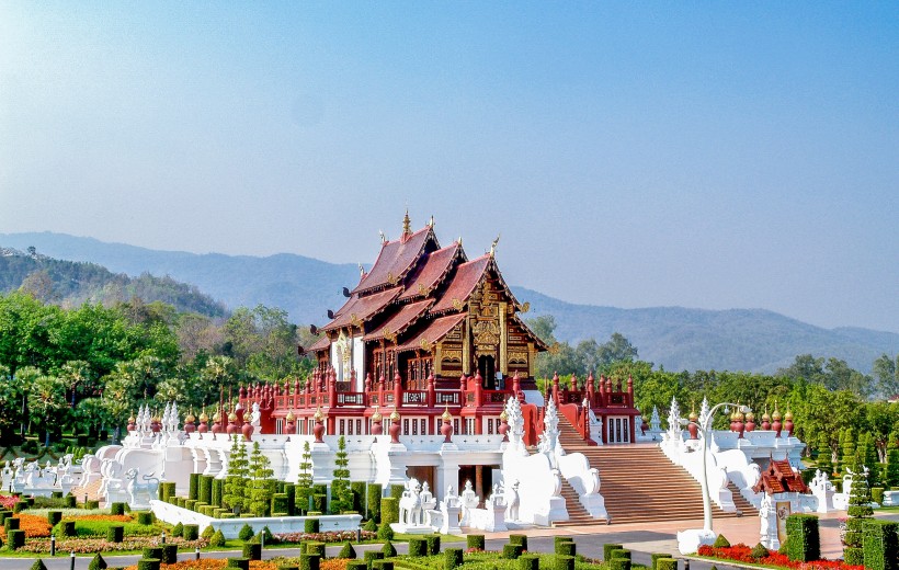 清邁寺廟建築圖片