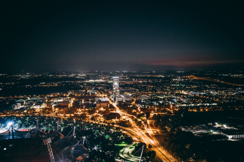 城市夜景的圖片