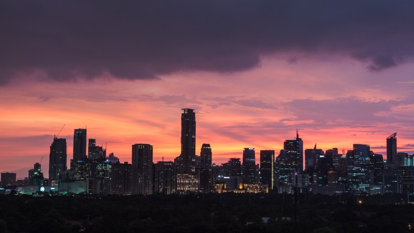 城市夜景的圖片