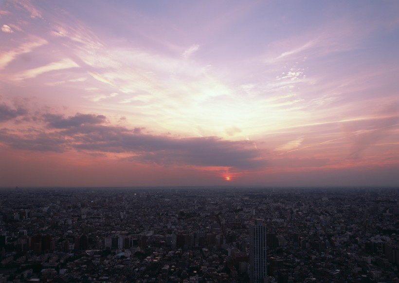 繁華都市夜景圖片