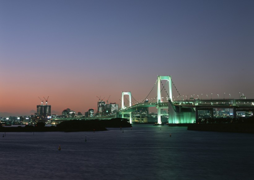 繁華都市夜景圖片