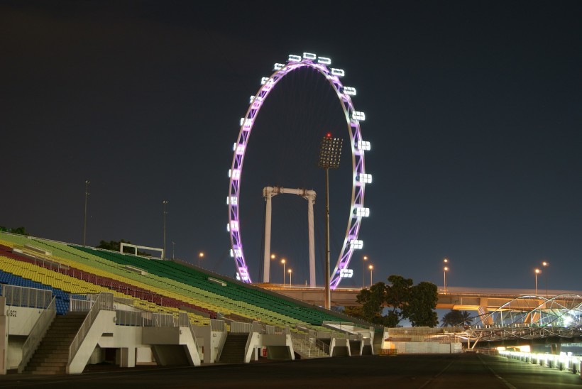 摩天輪夜景圖片