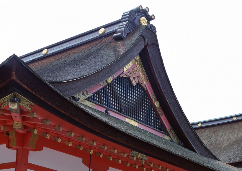 日式屋頂屋檐圖片