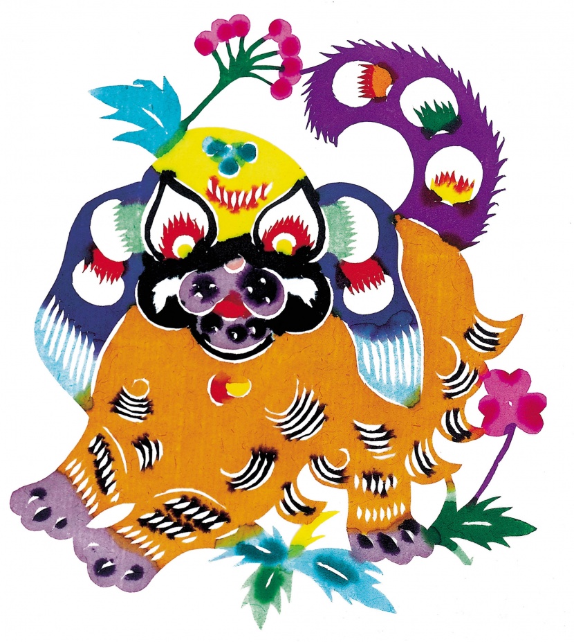 生肖剪紙圖片