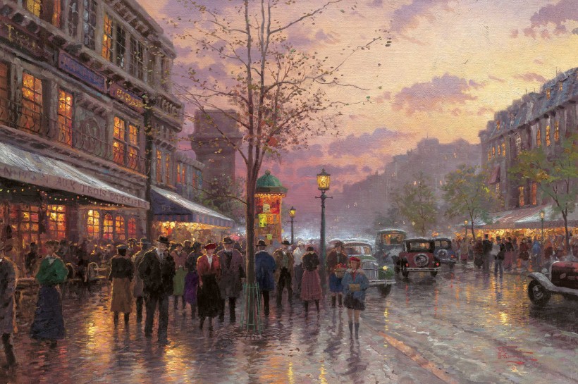 Thomas Kinkade油畫作品圖片