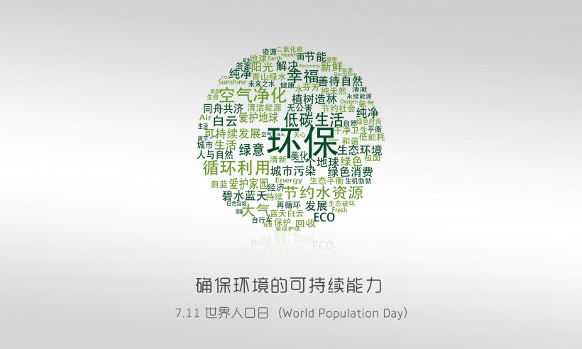 世界人口日海報素材圖片