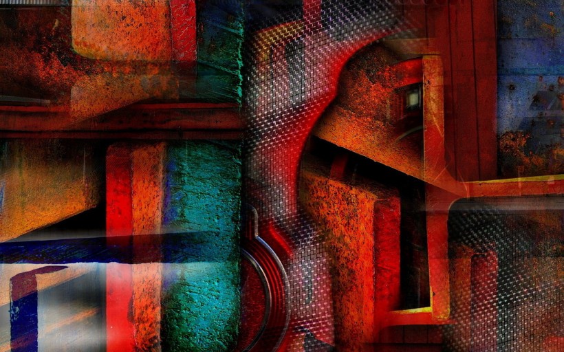 3D創意線條設計背景圖片