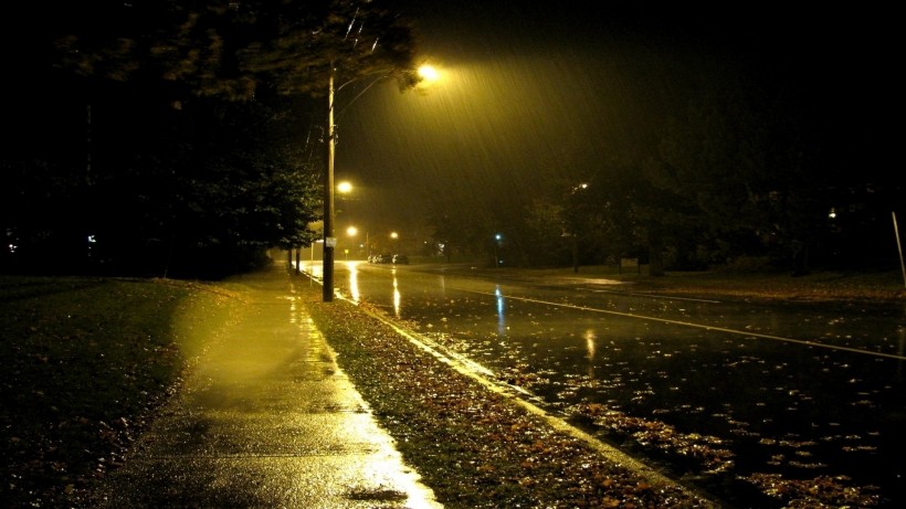 雨天風景圖片