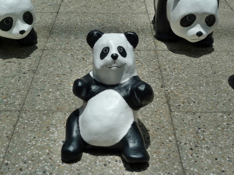 紙糊熊貓展圖片