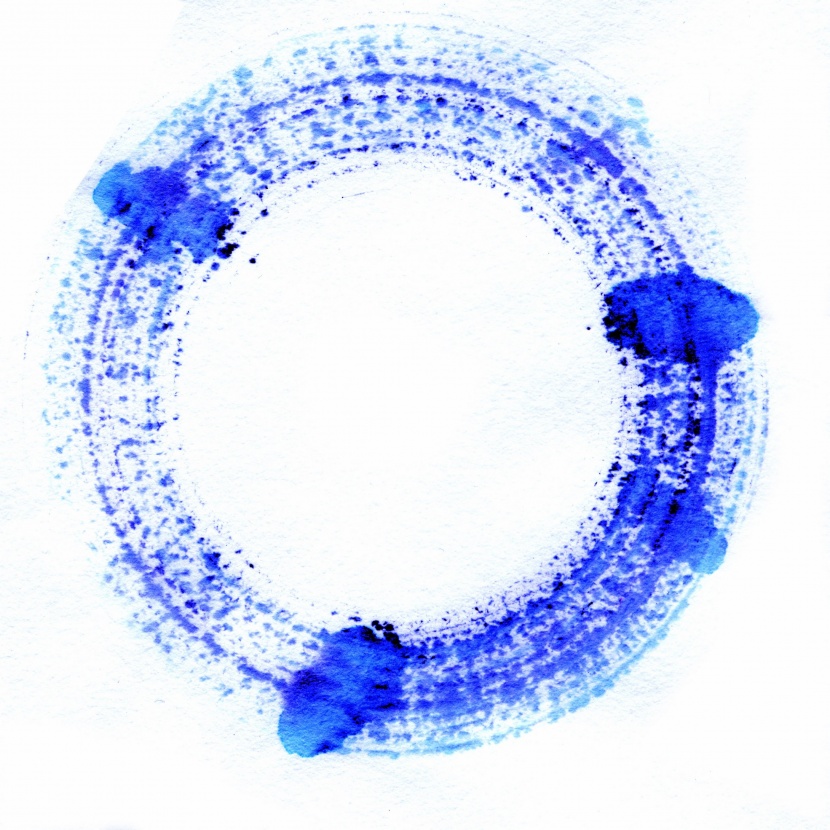 環形彩色墨染圖片