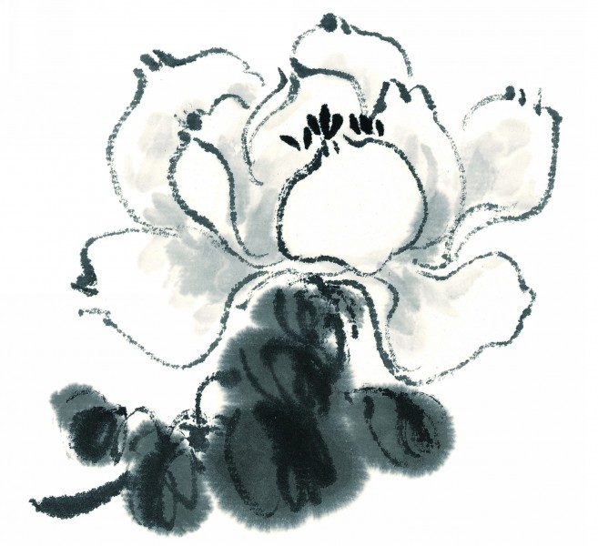 水墨花卉圖片