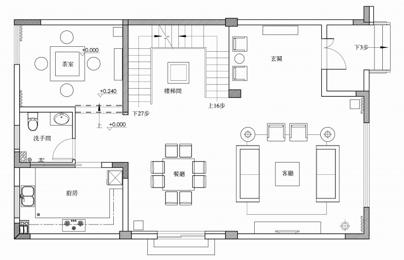 他山别墅一層