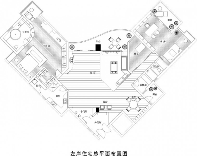 東方feel住宅總平面布置圖